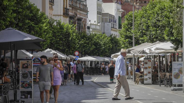 Imagen de archivo de calor en Sevilla