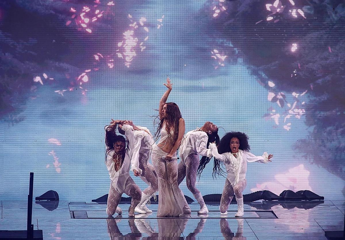 El detalle de Lola Índigo con los andaluces en su concierto en el estadio de la Cartuja: «Quería guardarme esta canción para Sevilla»