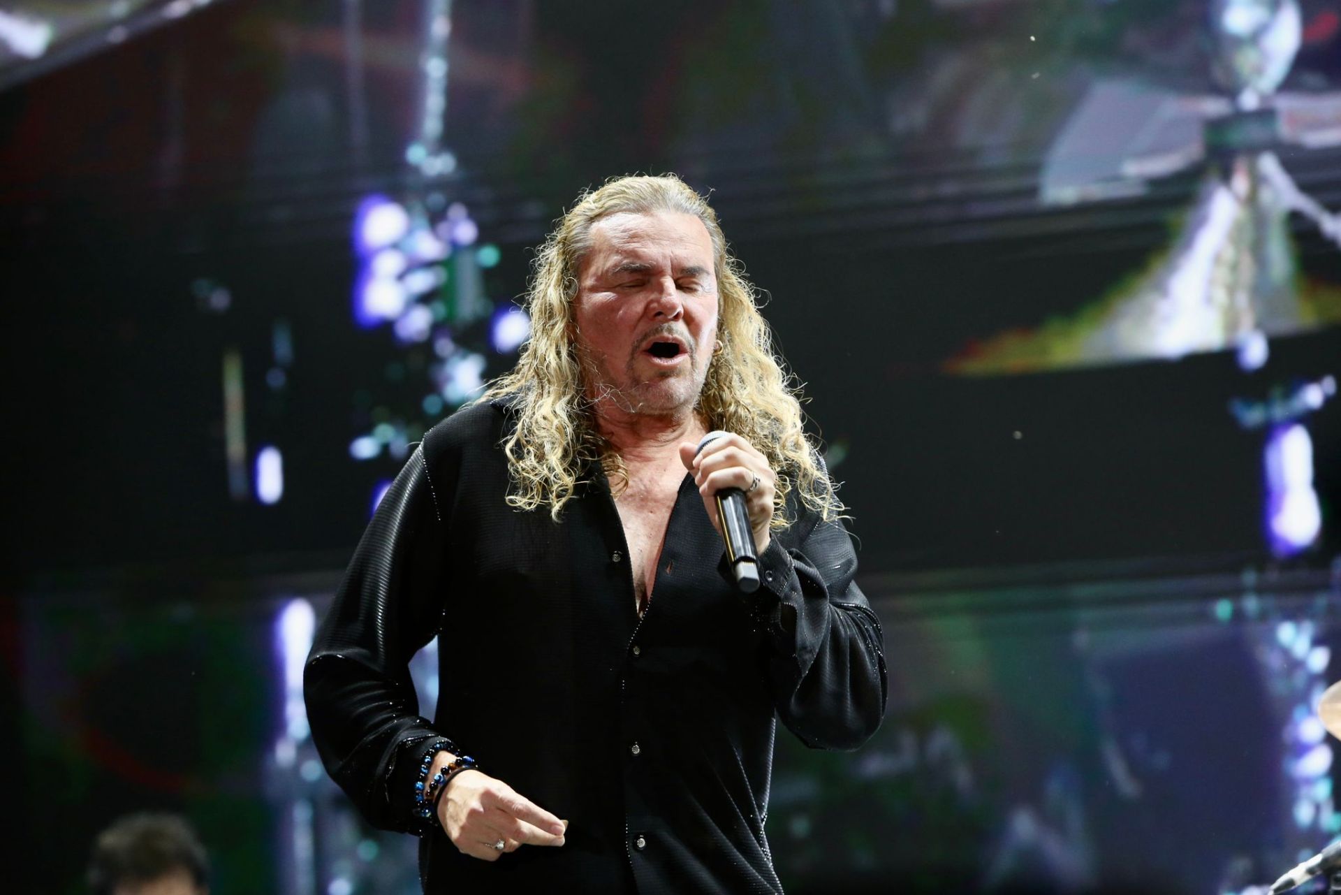 Actuación del grupo mexicano Maná, en la noche de este domingo en Sevilla