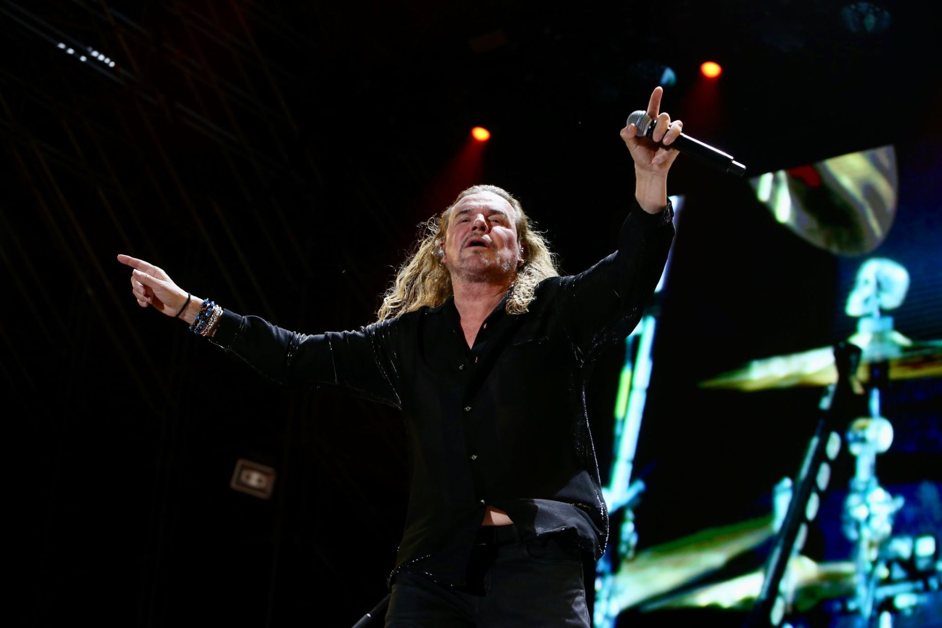 Actuación del grupo mexicano Maná, en la noche de este domingo en Sevilla