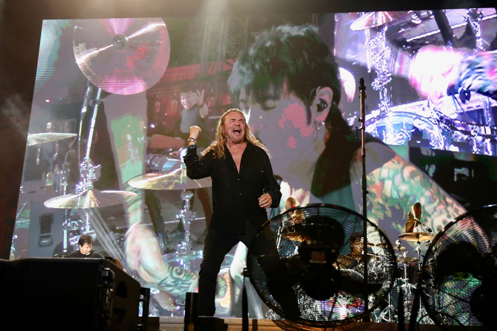 Actuación del grupo mexicano Maná, en la noche de este domingo en Sevilla