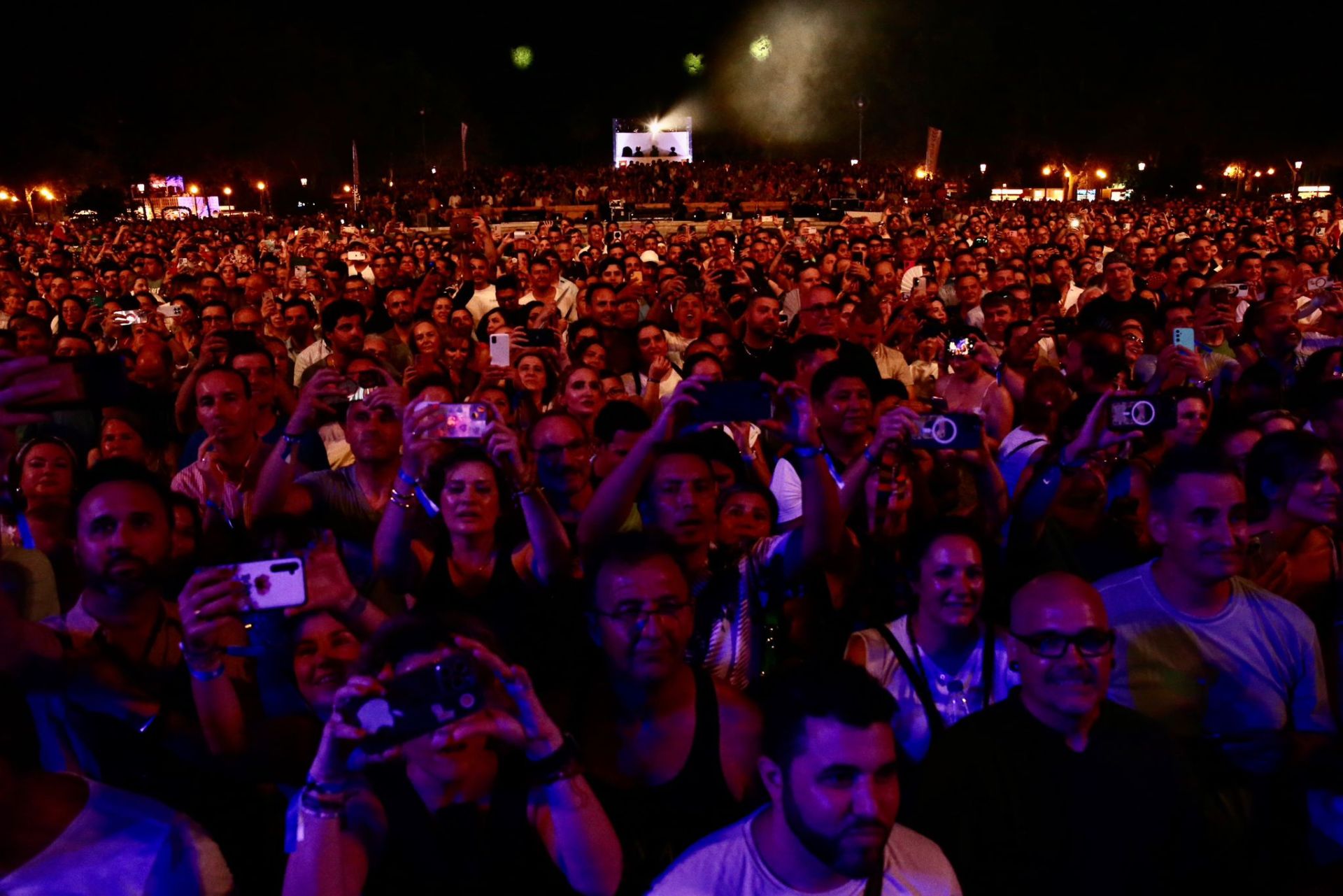 Actuación del grupo mexicano Maná, en la noche de este domingo en Sevilla
