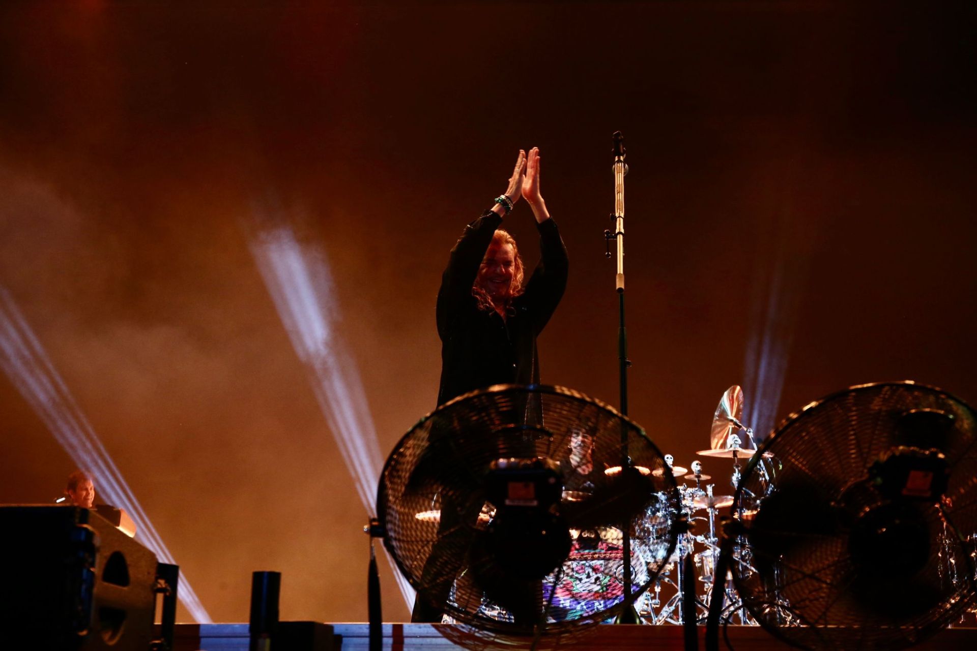 Actuación del grupo mexicano Maná, en la noche de este domingo en Sevilla