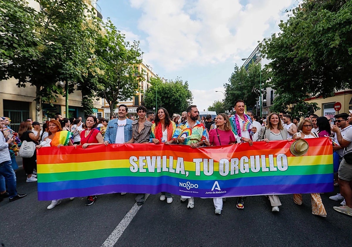 Sevilla durante el desfile del Orgullo del año pasado