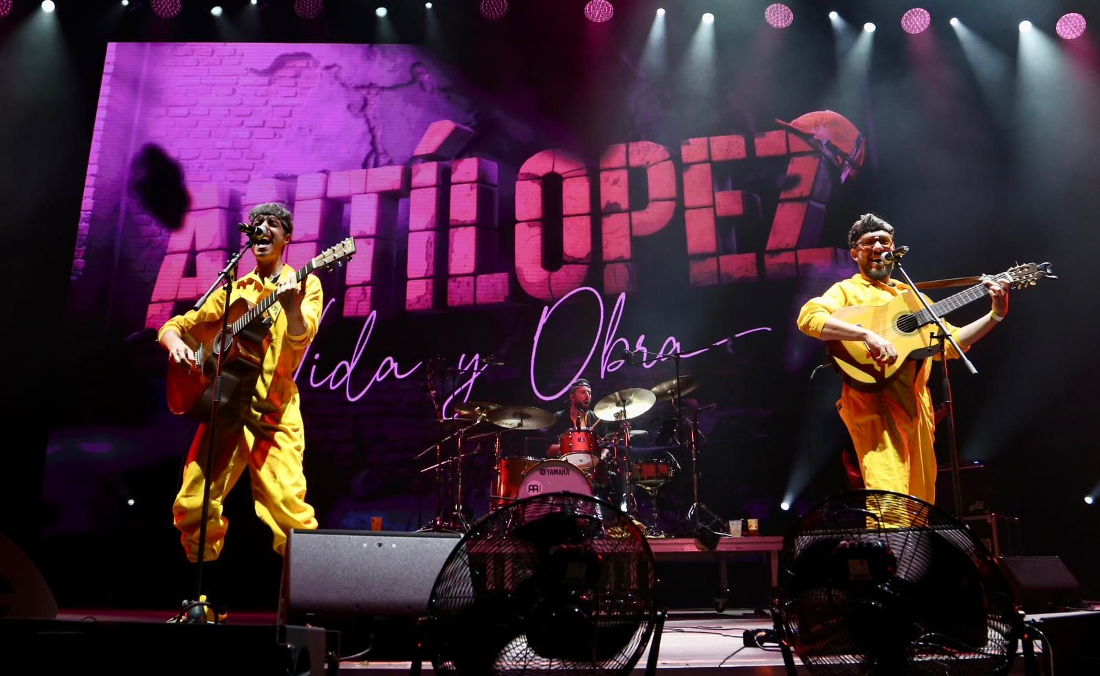 Un instante del concierto de Antílopez