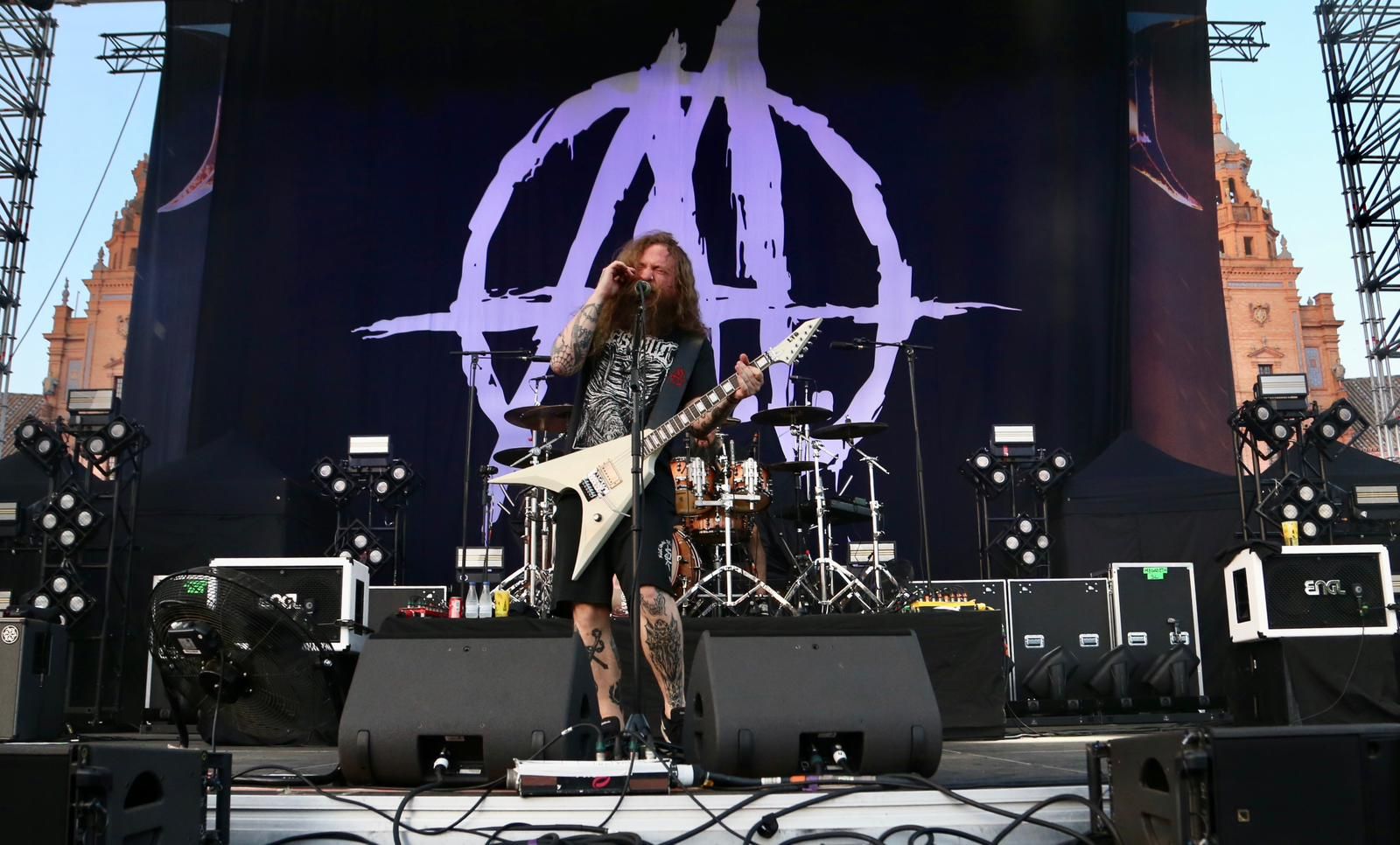 Un instante de la actuación de Angelus Apátrida en Sevilla