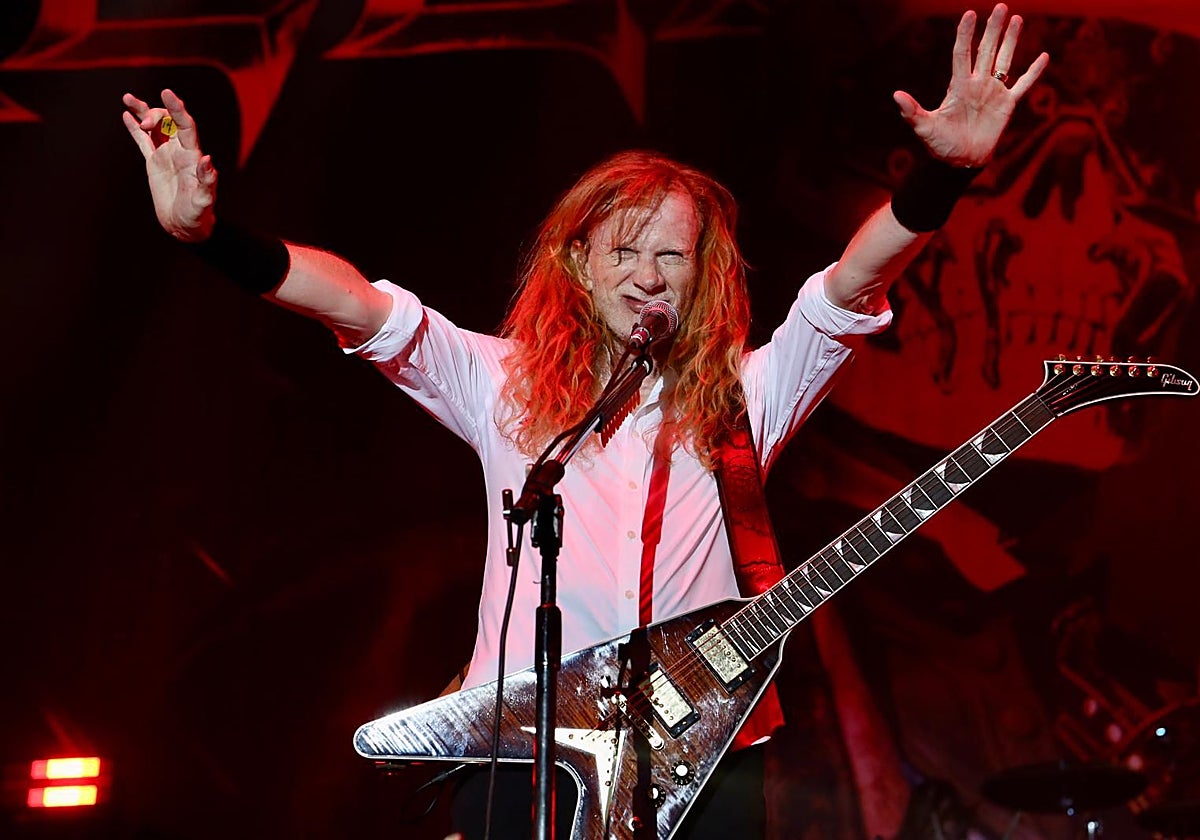 Un instante de la actuación de Megadeth