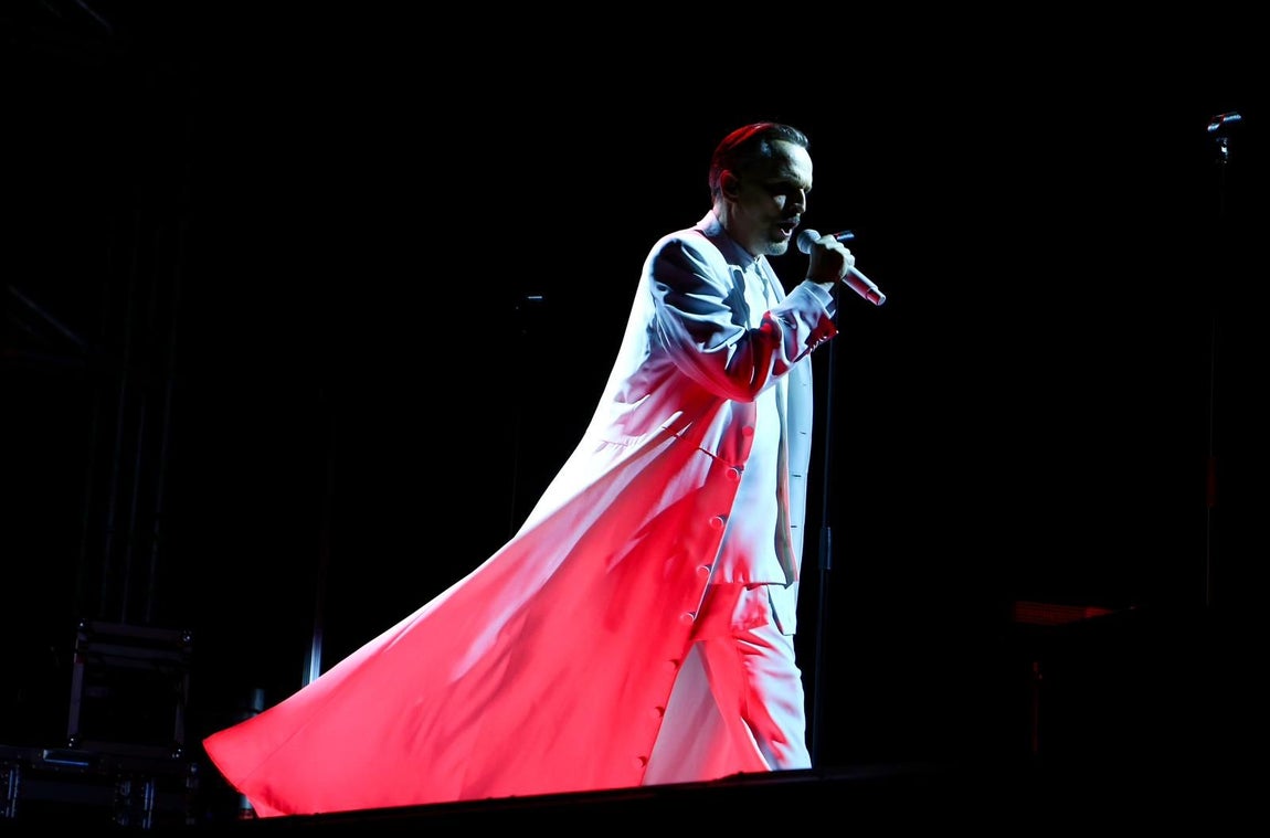 Concierto de Miguel Bosé en la Plaza de España