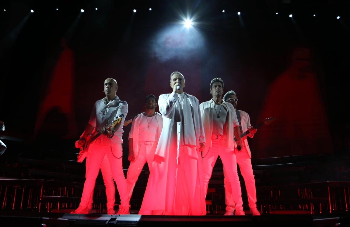 Concierto de Miguel Bosé en la Plaza de España