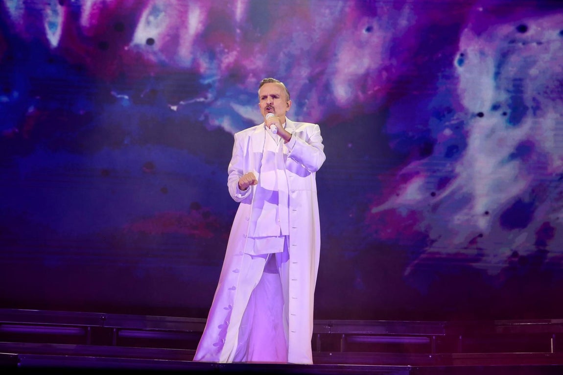 Concierto de Miguel Bosé en la Plaza de España