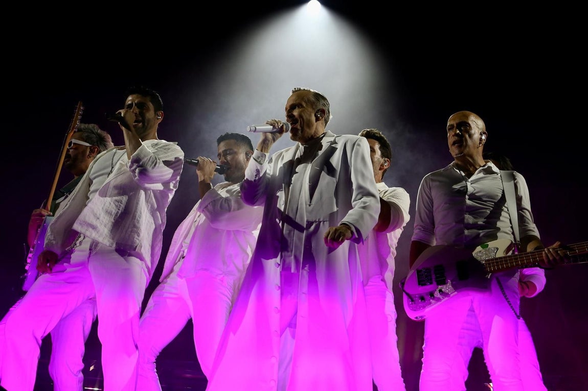 Concierto de Miguel Bosé en la Plaza de España