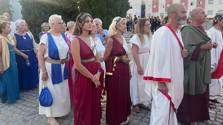 El desfile, de camino a Itálica
