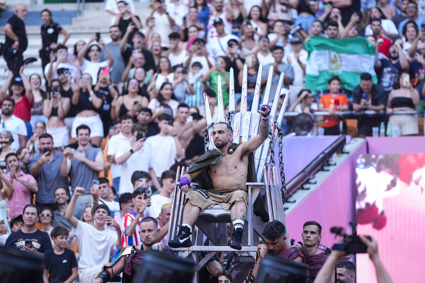 Pereira7 en 'La Velada del Año 5' en el Estadio de la Cartuja