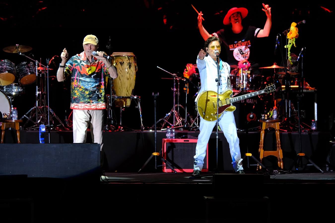 Un momento de la actuación de la banda The Beach Boys en Jerez