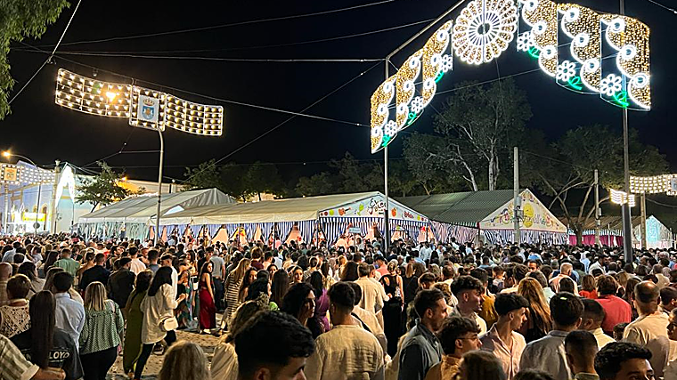 Ambiente en la Feria de Lebrija
