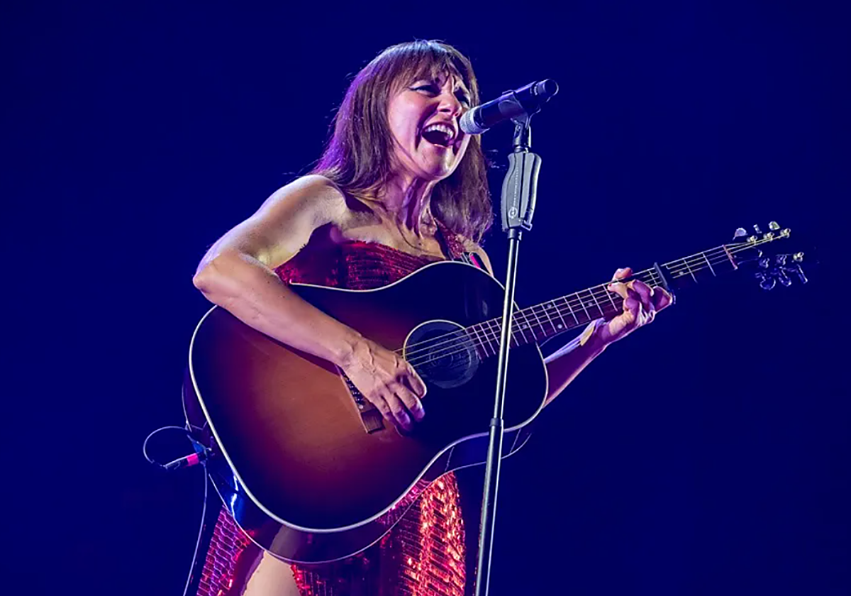 La cantante Eva Amaral durante un conciert