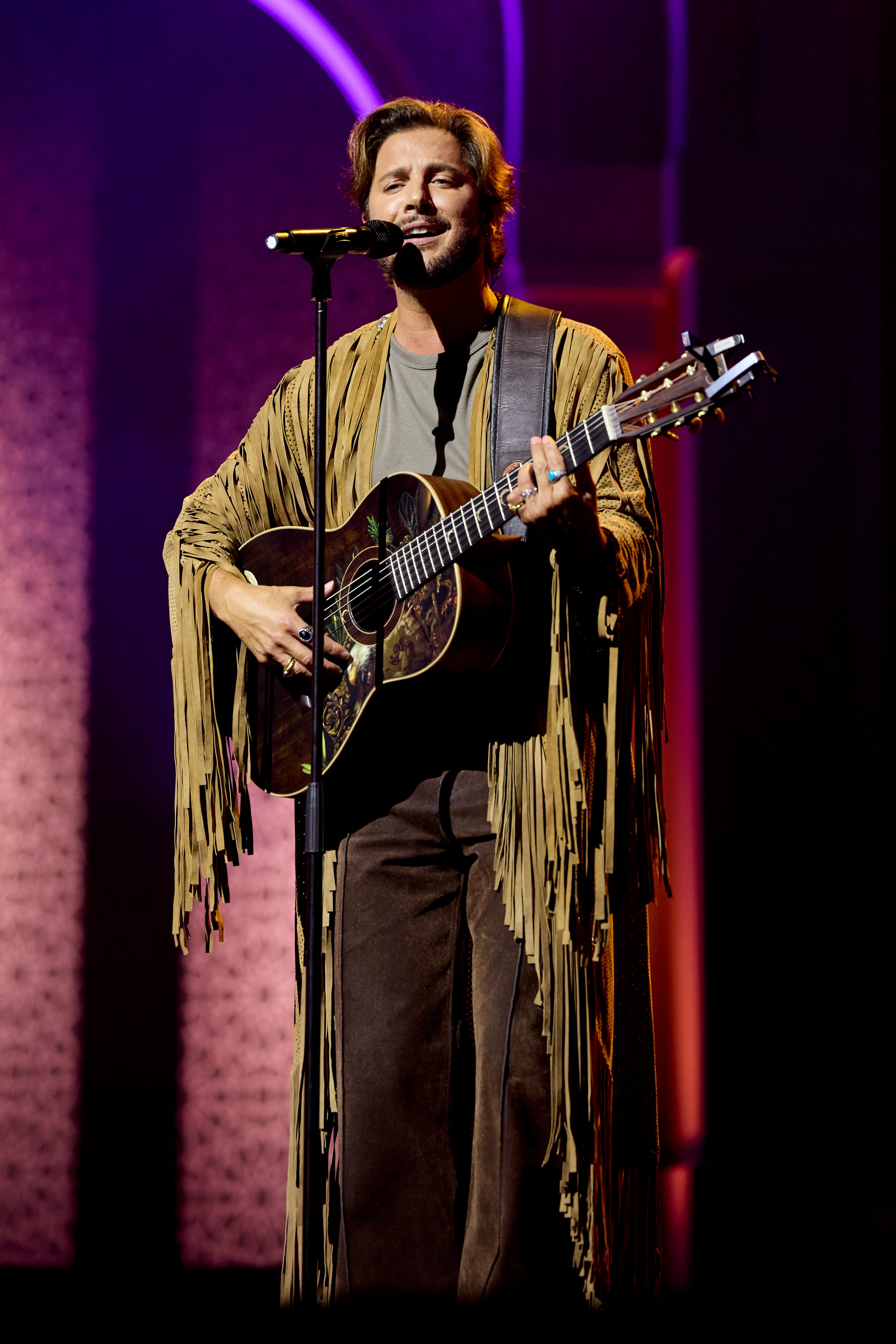 Manuel Carrasco durante su actuación