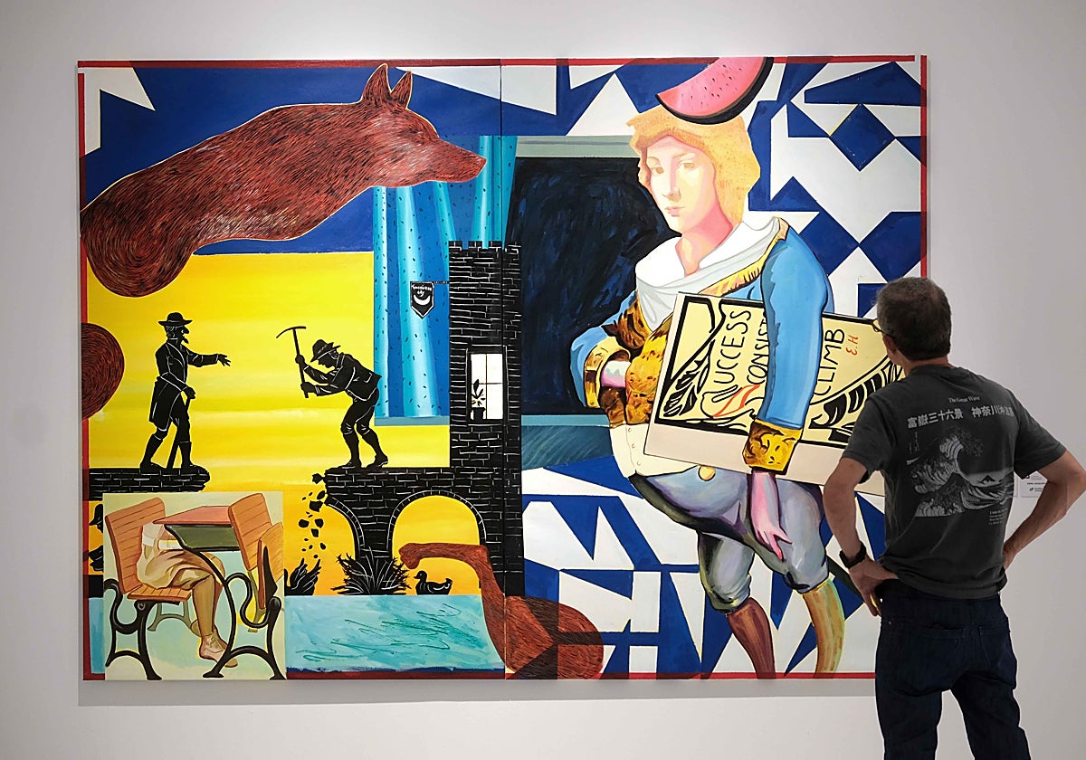 Una de las obras expuestas en el XV Certamen Fundación Unicaja de Artes Plásticas