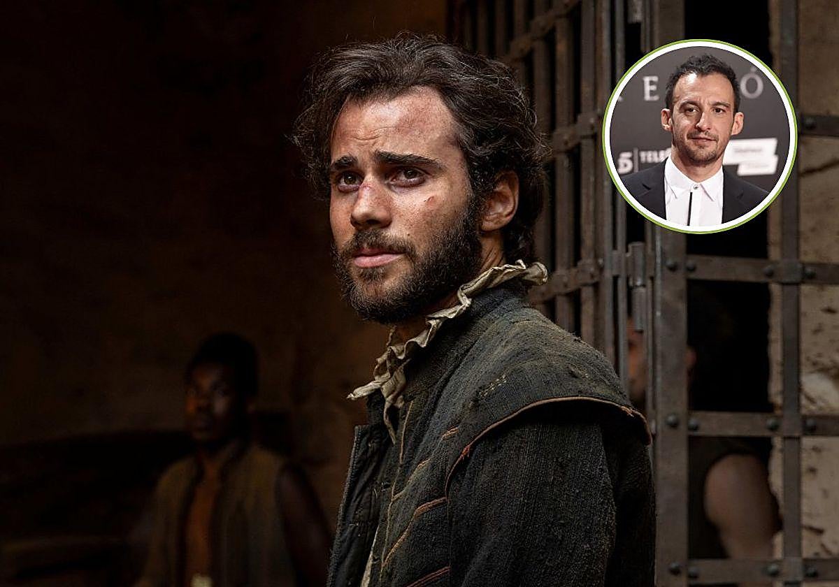 Un fotograma de la cinta 'El Cautivo' y su director Alejandro Amenábar