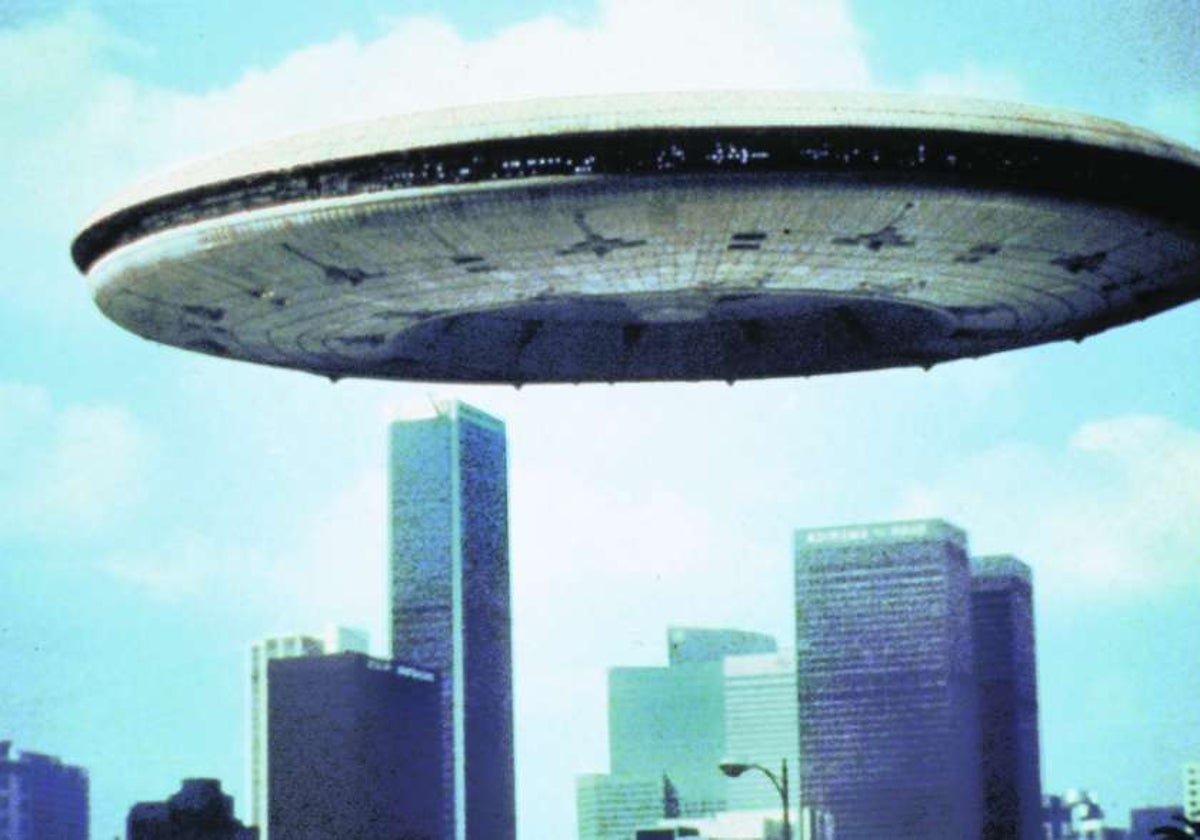 Nave espacial sobre Nueva York