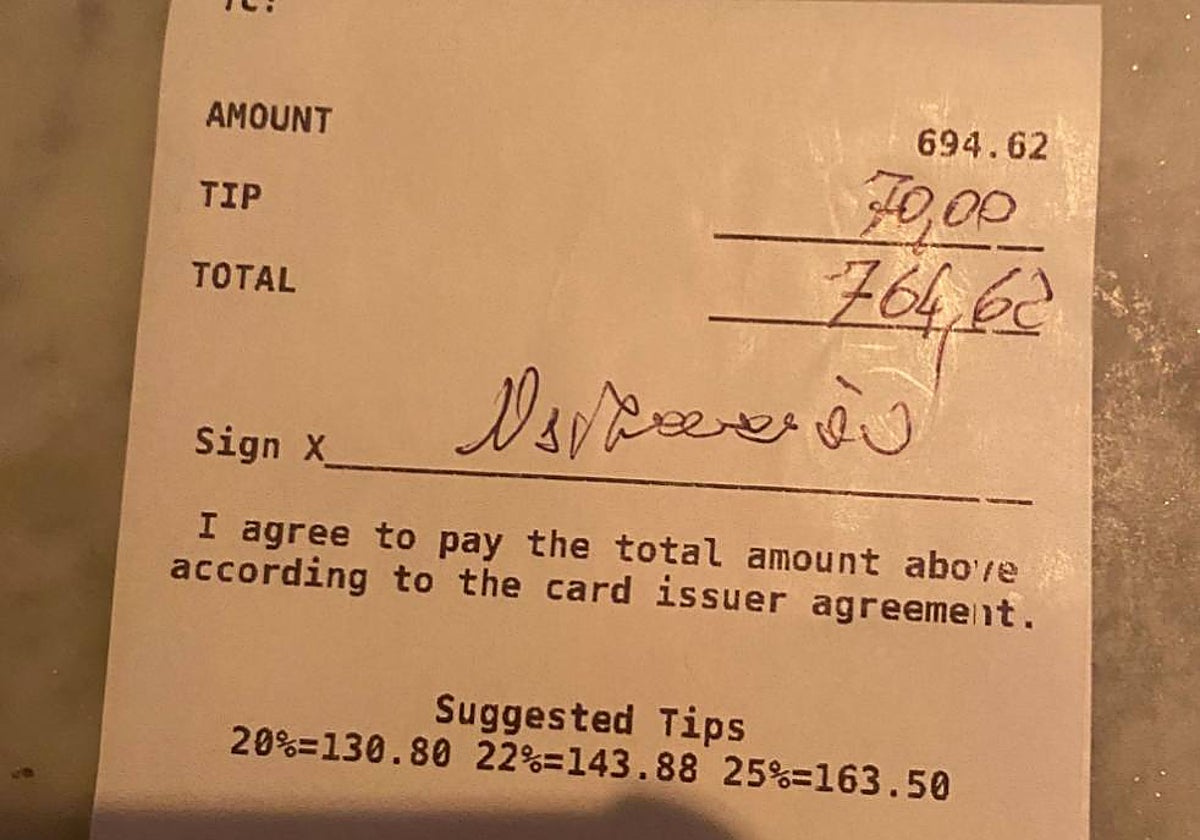 Detalle de la cuenta que desató la polémica