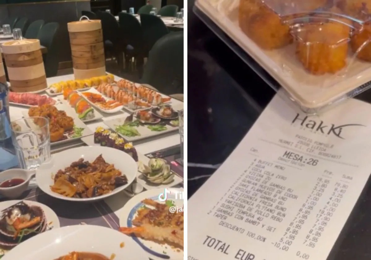 La abultada 'multa' a cuatro jóvenes por no terminarse toda la comida en un  buffet