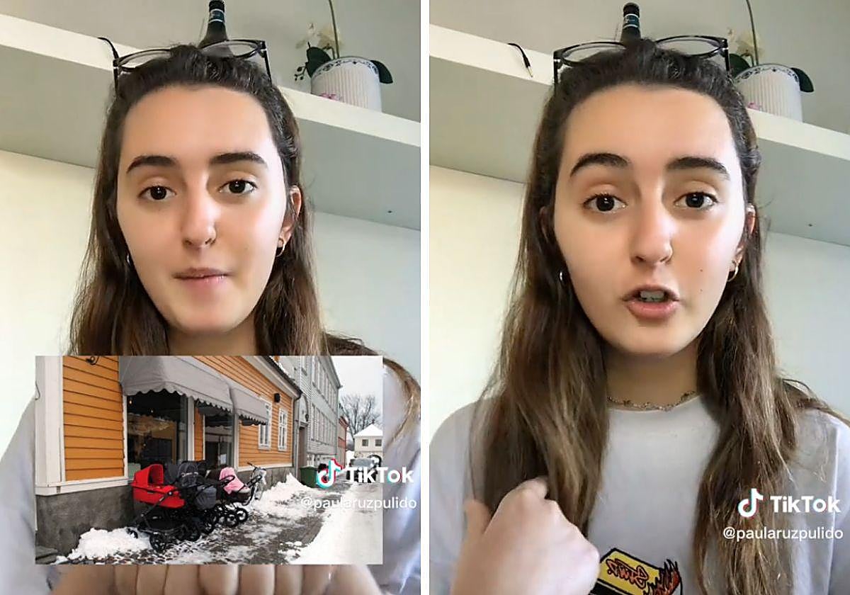 Imágenes del TikTok de Paula Ruz