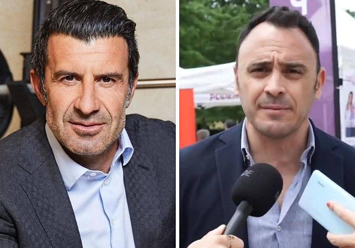 Luis Figo y Roberto Sotomayor