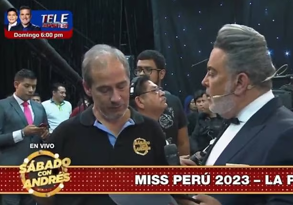 El momento en el que Andrés Hurtado despide a su productor