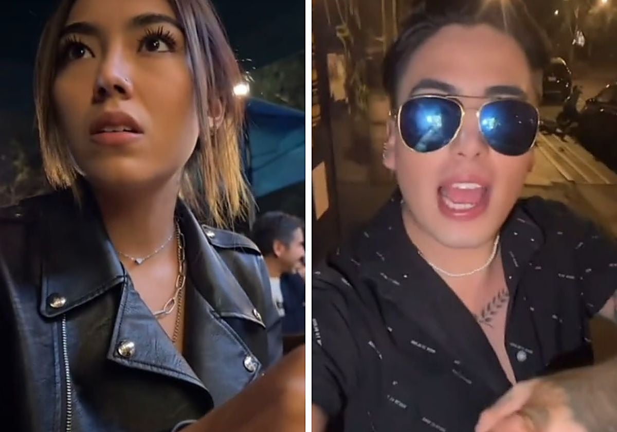 En el video se puede observar cómo el joven le gasta una broma a su cita