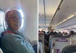 La sorpresa más emocionante en pleno vuelo: un piloto felicita a una pasajera que ha superado el cáncer