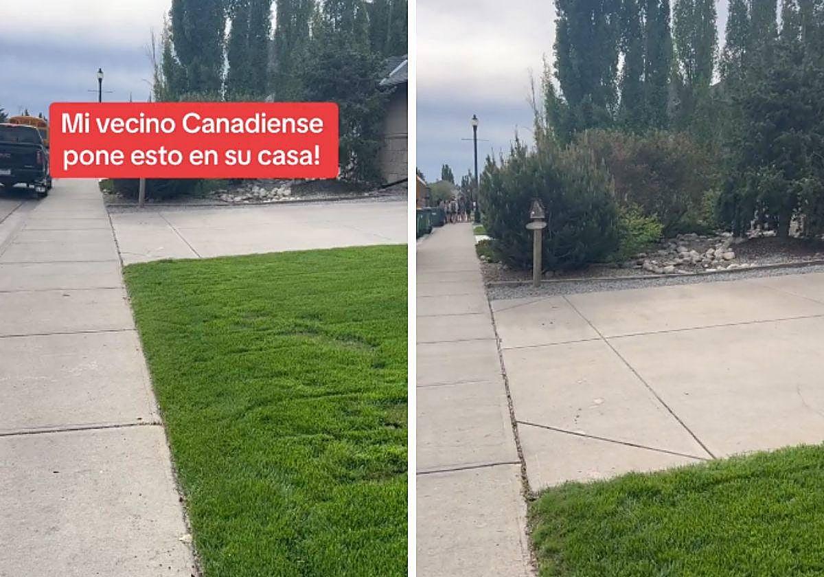 Un vecino muestra lo que se encuentra en su barrio