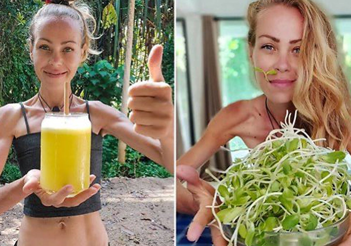 A lo largo de los últimos cinco años, Samsonova se alimentó exclusivamente de 'frutas, brotes de semillas de girasol, batidos de frutas y jugos'