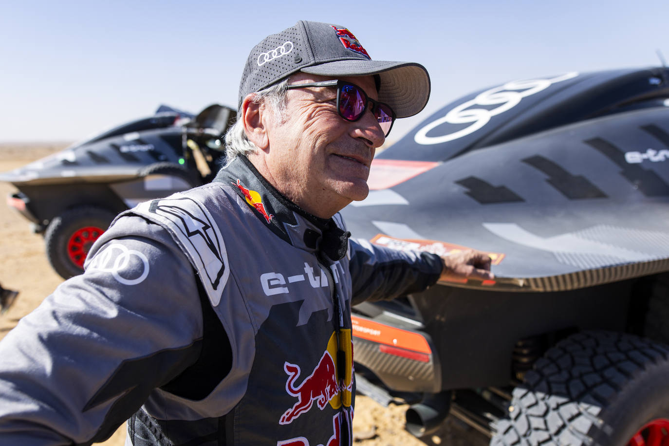 Carlos Sainz, durante el Dakar