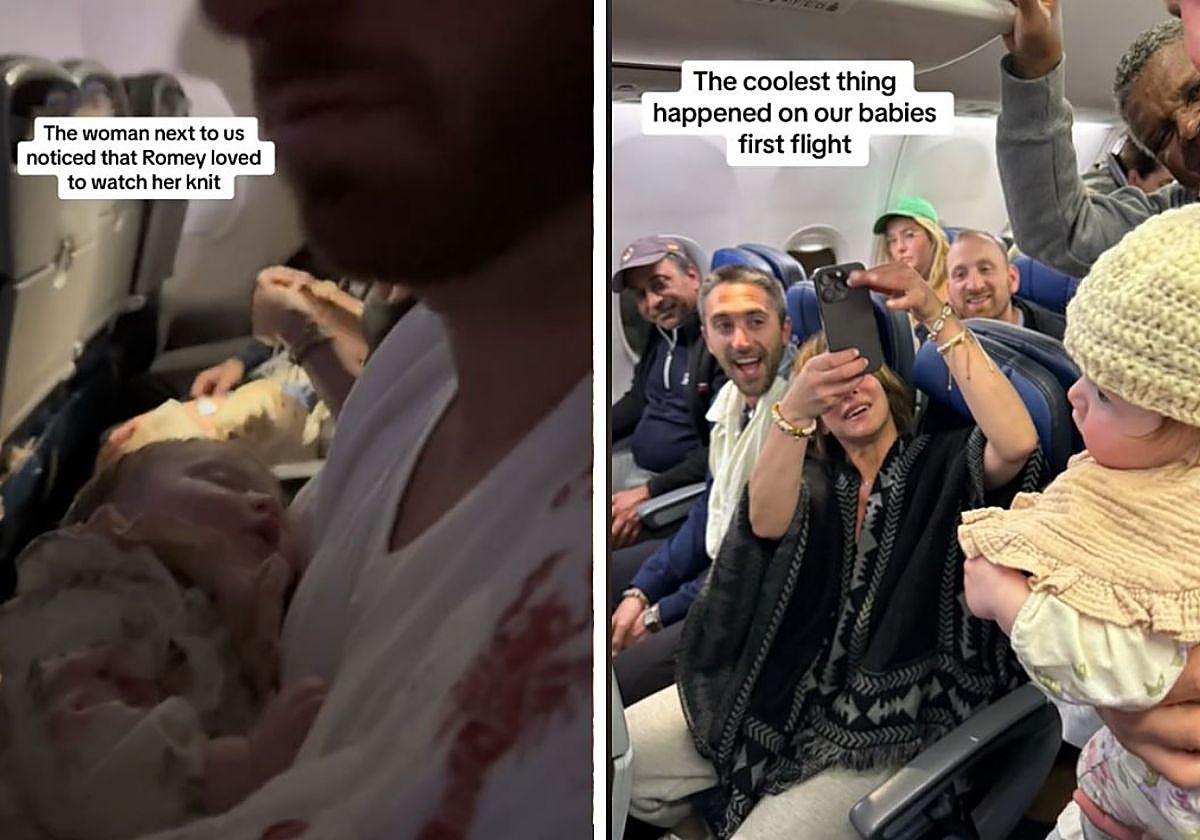 Dos de las imágenes con las que Kelly ha contado su entrañable historia