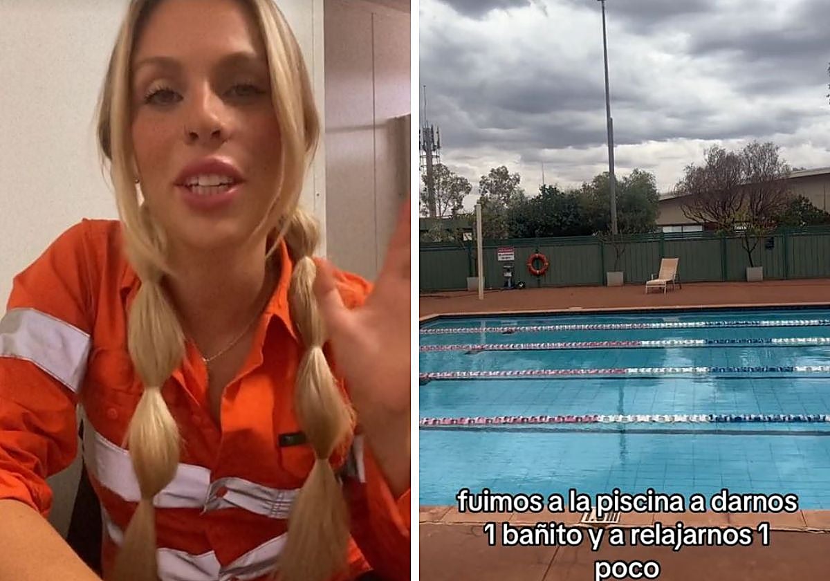 Natalia, explicando su día a día