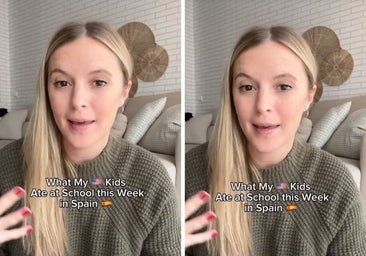 Una americana que vive en España valora lo que comen sus hijos en el comedor escolar: «Me fascina por completo»