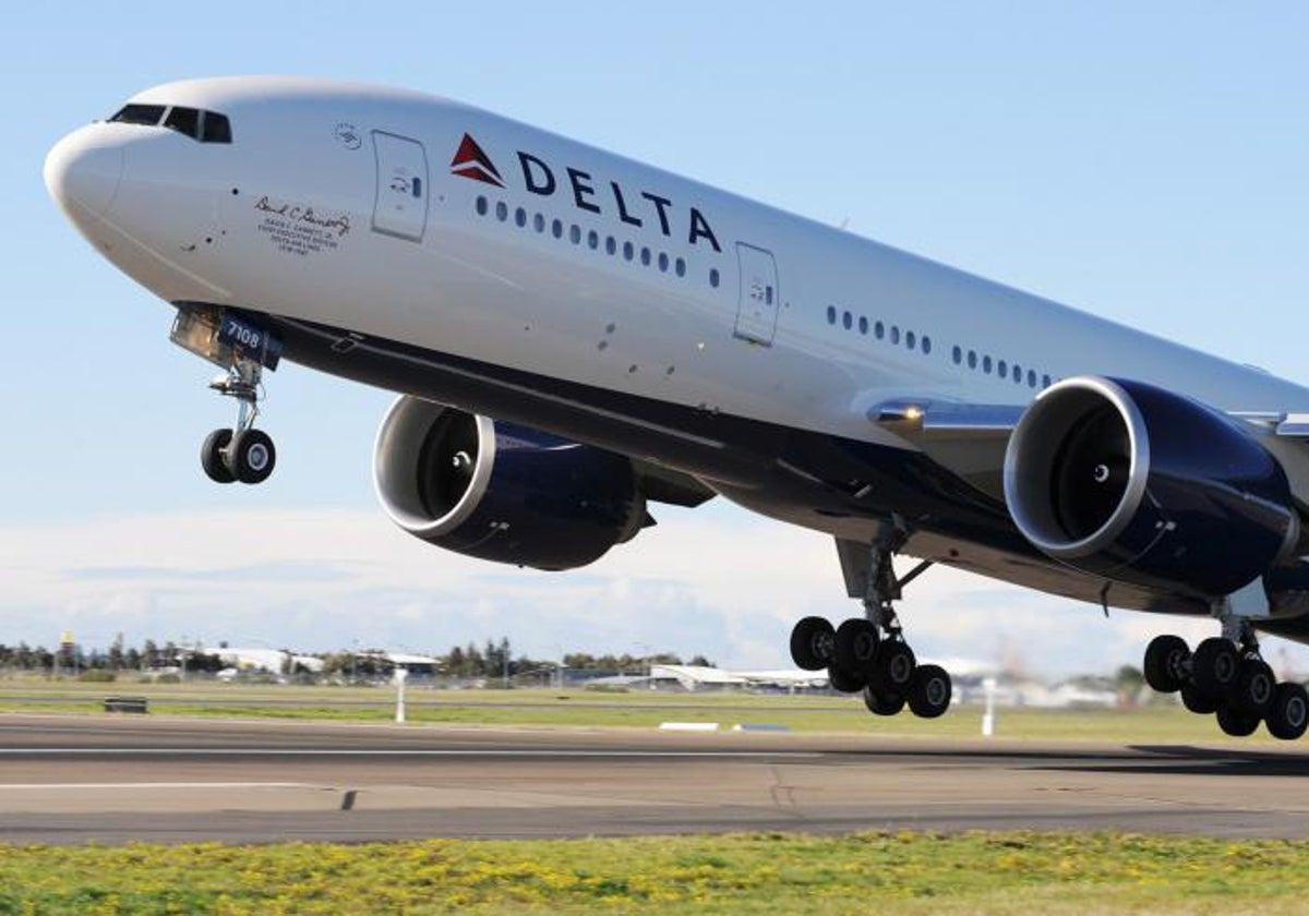 Un avión de la compañía Delta, en una imagen de archivo