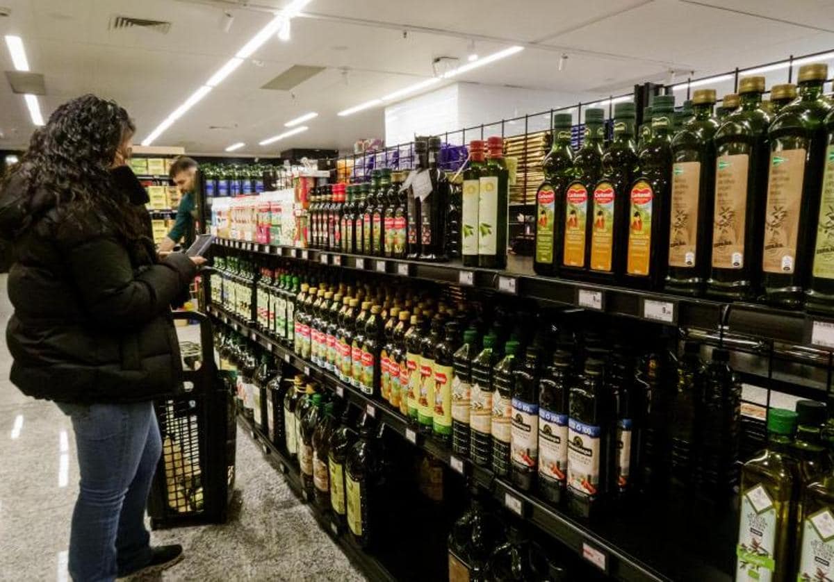 Aceite de oliva virgen extra botella 1 l · EL CORTE INGLES · Supermercado  El Corte Inglés El Corte Inglés