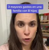 Una madre con ocho hijos revela cuáles son los tres principales gastos en su familia: «Una burrada»