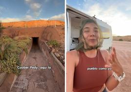 Una joven muestra cómo es el pueblo australiano donde la gente vive bajo tierra: «Aquí tienen sus casas»