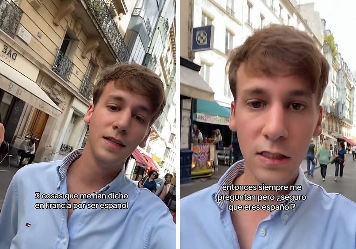 Gonzalo, explicando lo que ha vivido en París