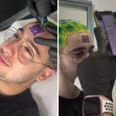 Un fan de Llados se tatúa en la frente el código QR de uno de sus cursos motivacionales