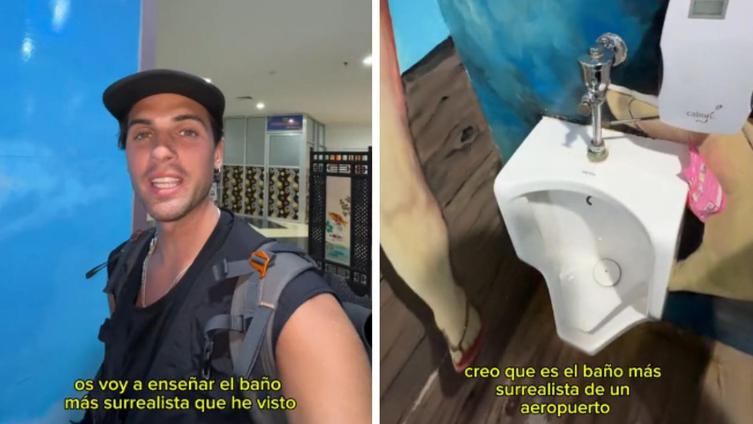 Un español en Indonesia alucina con el baño de un aeropuerto de este país: «Es lo más surrealista que he visto»
