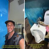 Un español alucina con el baño de un aeropuerto: «Es lo más surrealista que he visto»