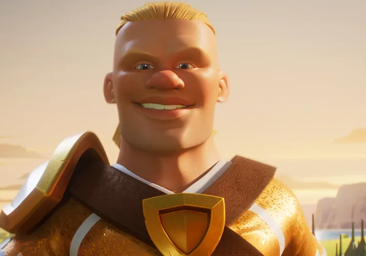 Erling Haaland en el juego 'Clans of Clash'