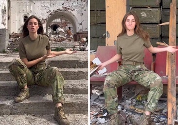 Una joven ucraniana regresa a su ciudad natal y enseña el estado en el que se encuentra por la guerra con Rusia