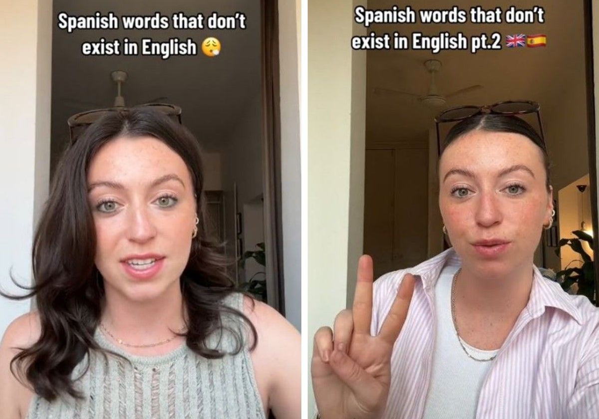 Anna, durante sus vídeos sobre el español
