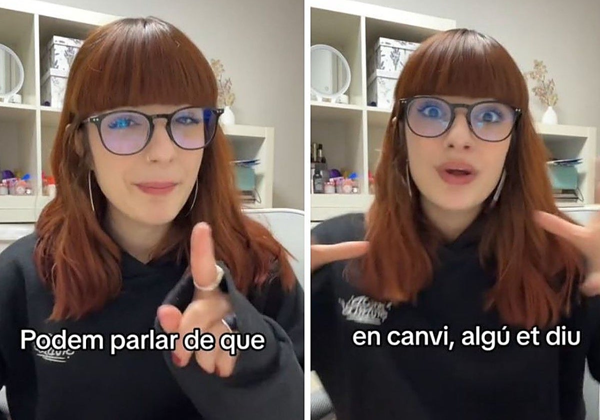 Marina, durante su vídeo