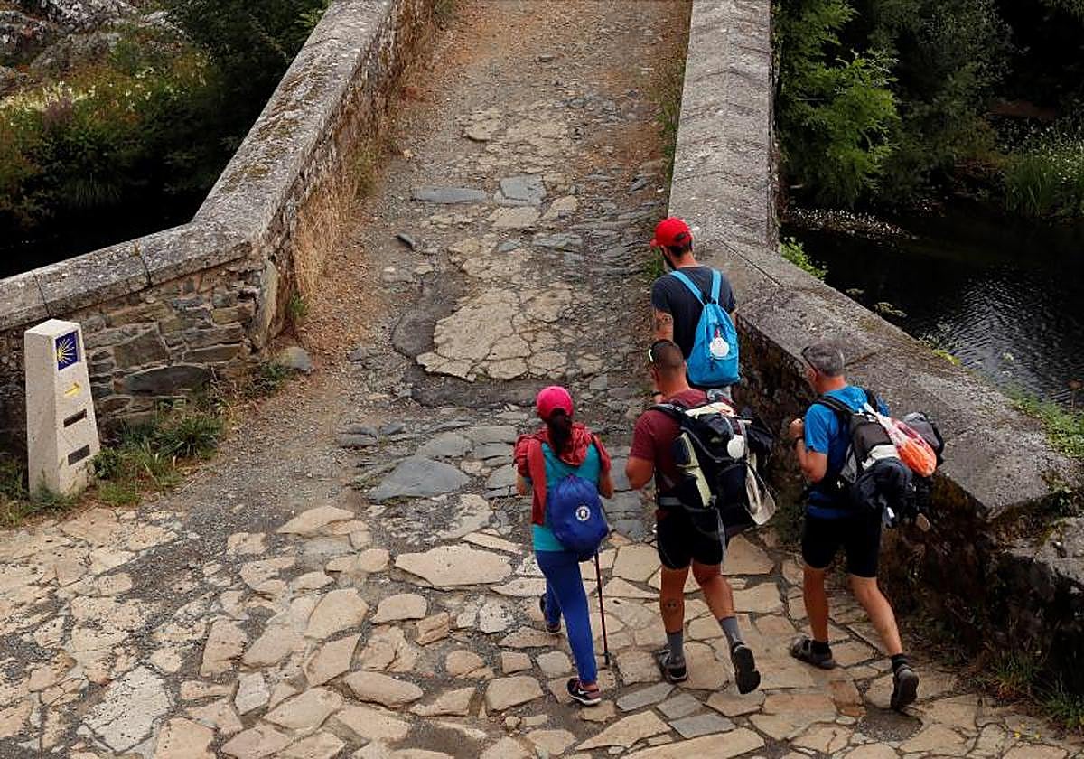 Peregrinos en el Camino de Santiago